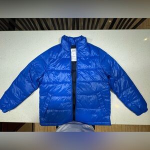 GAP Men's blue Puffer Jacket Coat ( LIKE NEW ) size Medium